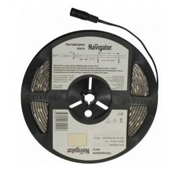 Лента NAVIGATOR СД 71 427 NLS-5050WW60-14.4-IP65-12V R5 5 м Лента NAVIGATOR СД 71 427 NLS-5050WW60-14.4-IP65-12V R5 5 м