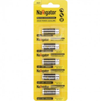 Батарейки NAVIGATOR серии NBT-NE-A23-BP5 щелочные высокой мощности Батарейки NAVIGATOR серии NBT-NE-A23-BP5 щелочные высокой мощности