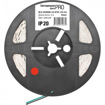 Светодиодная лента NAVIGATOR серии NLS-3528R60-4.8-IP20-12V-PRO R5 Светодиодная лента NAVIGATOR серии NLS-3528R60-4.8-IP20-12V-PRO R5