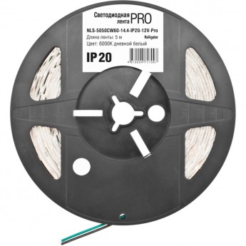 Светодиодная лента NAVIGATOR серии NLS-5050CW60-14.4-IP20-12V-PRO R5 Светодиодная лента NAVIGATOR серии NLS-5050CW60-14.4-IP20-12V-PRO R5